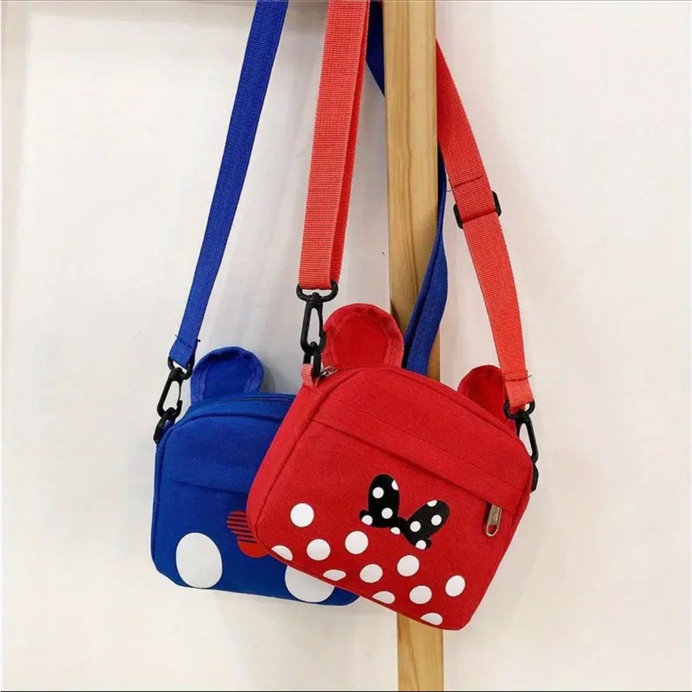 Canvas Coin Purse Trendy with Zipper, Adjustable Strap - Picture 9 of 10